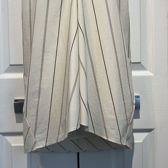Banana Republic Cream/ Brown Striped Halter Backless Top Size‎ M Nwt - Picture 4 of 14